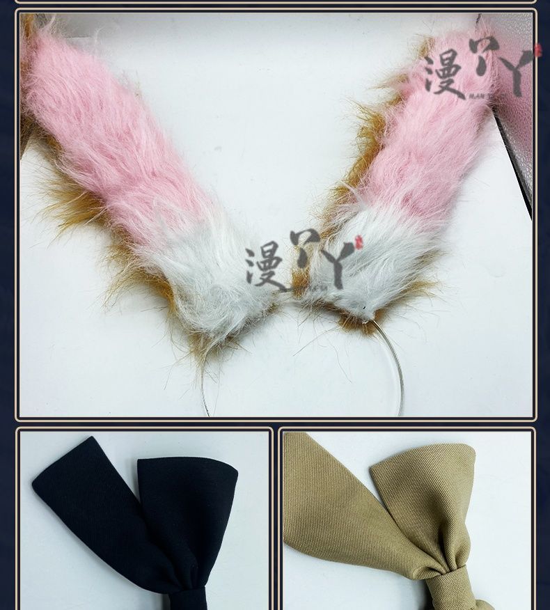 Arknights Amiya Cosplay Costume Set Dress Ear Headband White Navy Games Anime Costumized Outfit for Women