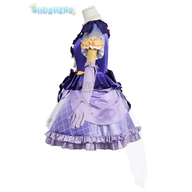 Lovelive Heanna Sumire Liella Nonfiction Cosplay Costume Necklace Accessories Gloves Socks Girl Cute Lolita Halloween Party Set
