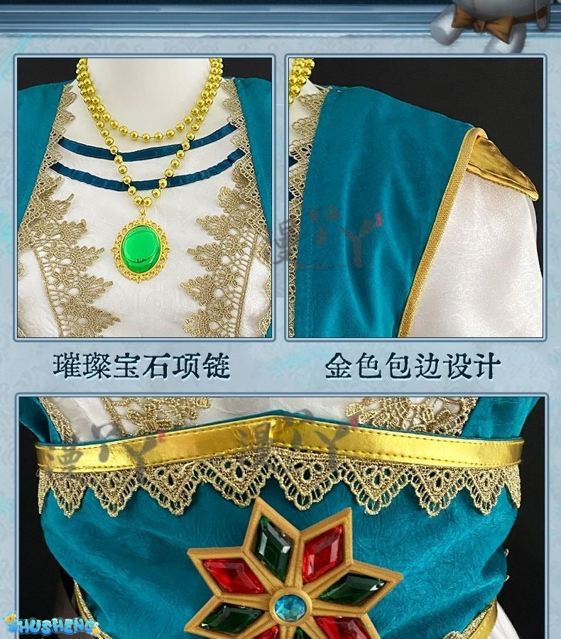Identity V Anne Lester Toy Merchant Fashion Game Suit Gorgeous Dress Cosplay Costume Halloween Party Outfit Women
