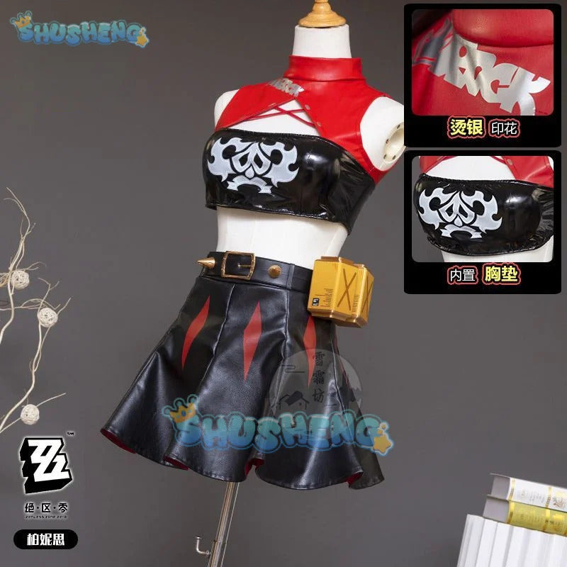Shusheng Zenless Zone Zero Burnice Whita Game Suit Lovely Uniform Cosplay Costume Halloween Party Role Play Outfit Women S-XXL