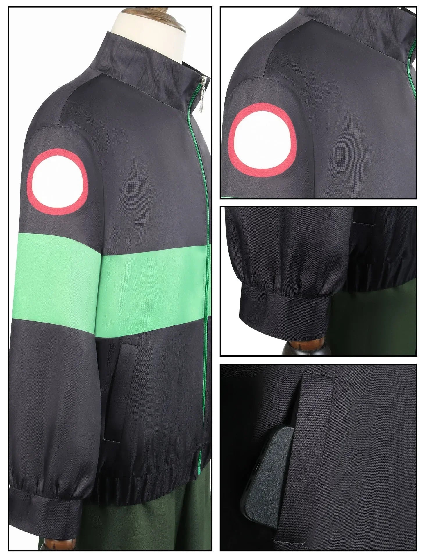 Anime Sakamoto Days Heisuke Mashimo Cosplay Costume Black Green Jacket Pants Halloween Party for Women Men Props Carnival