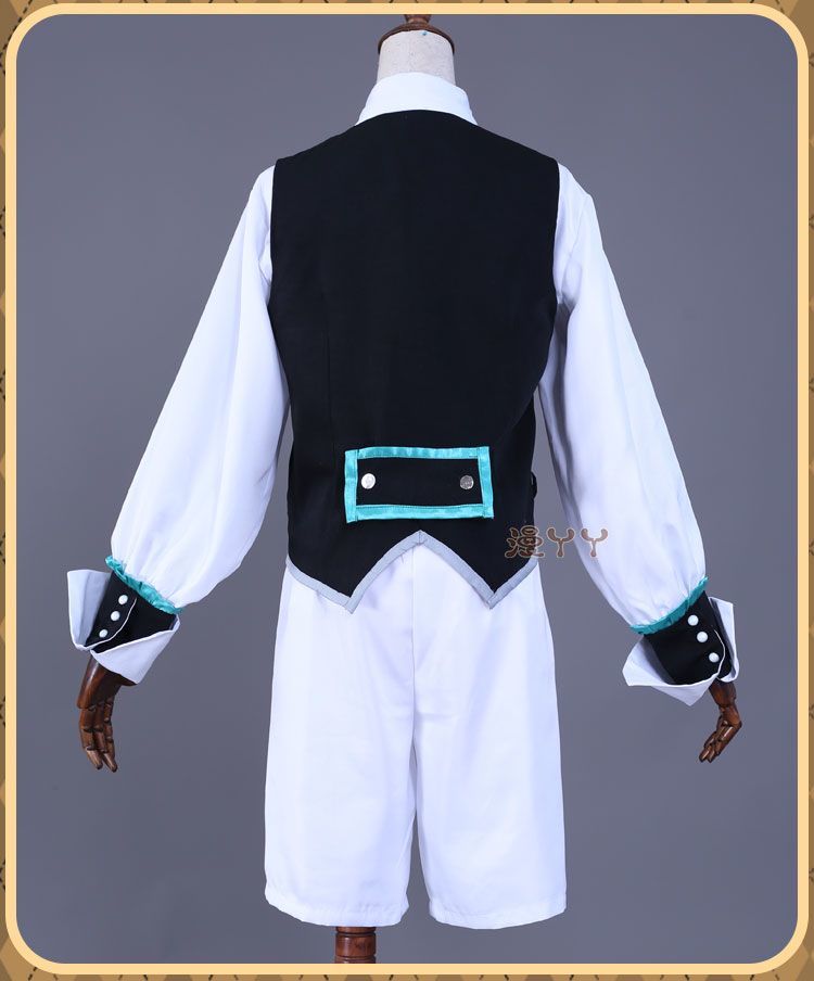 Anime Game Genshin Impact Venti Cosplay Costume Concert Swallowtail Suit Vest Wig Man Woman Carnival Masquerade Ball Set