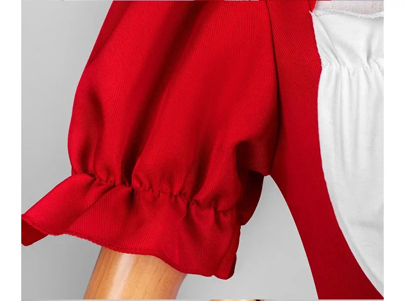 Anime EVA Asuka Langley Soryu Ayanami Rei Cosplay Costume Halloween Party Sweet Maid Uniform Dress Socks Headwear Prop Woman Set