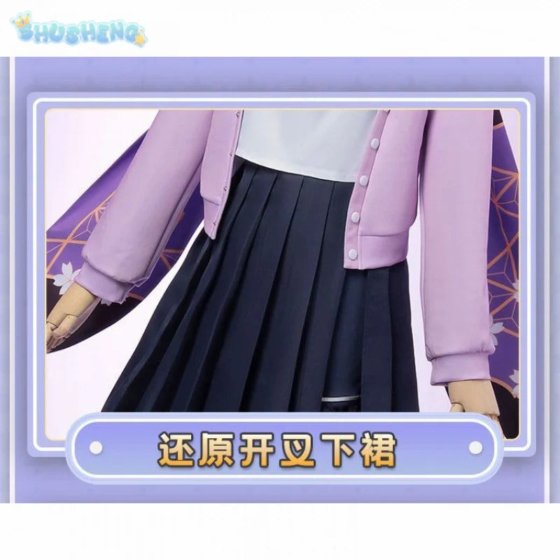 Shusheng-N Game Blue Archive Ōno Tsukuyo Cosplay Costume Top coat shorts shoe skirt Halloween sweet JK uniform Ōno Tsukuyo woman man set