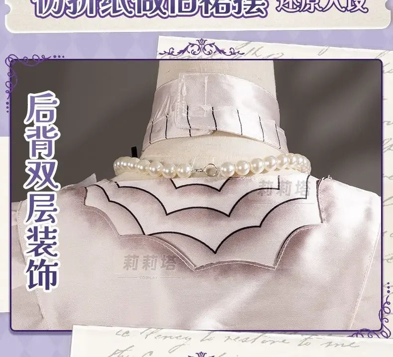Shusheng-R Game Identity Ⅴ Tracy Reznik Mechanic Cosplay Costume Dress Crown Belt Accessories Prop Set Halloween Party Sweet Girl Uniform