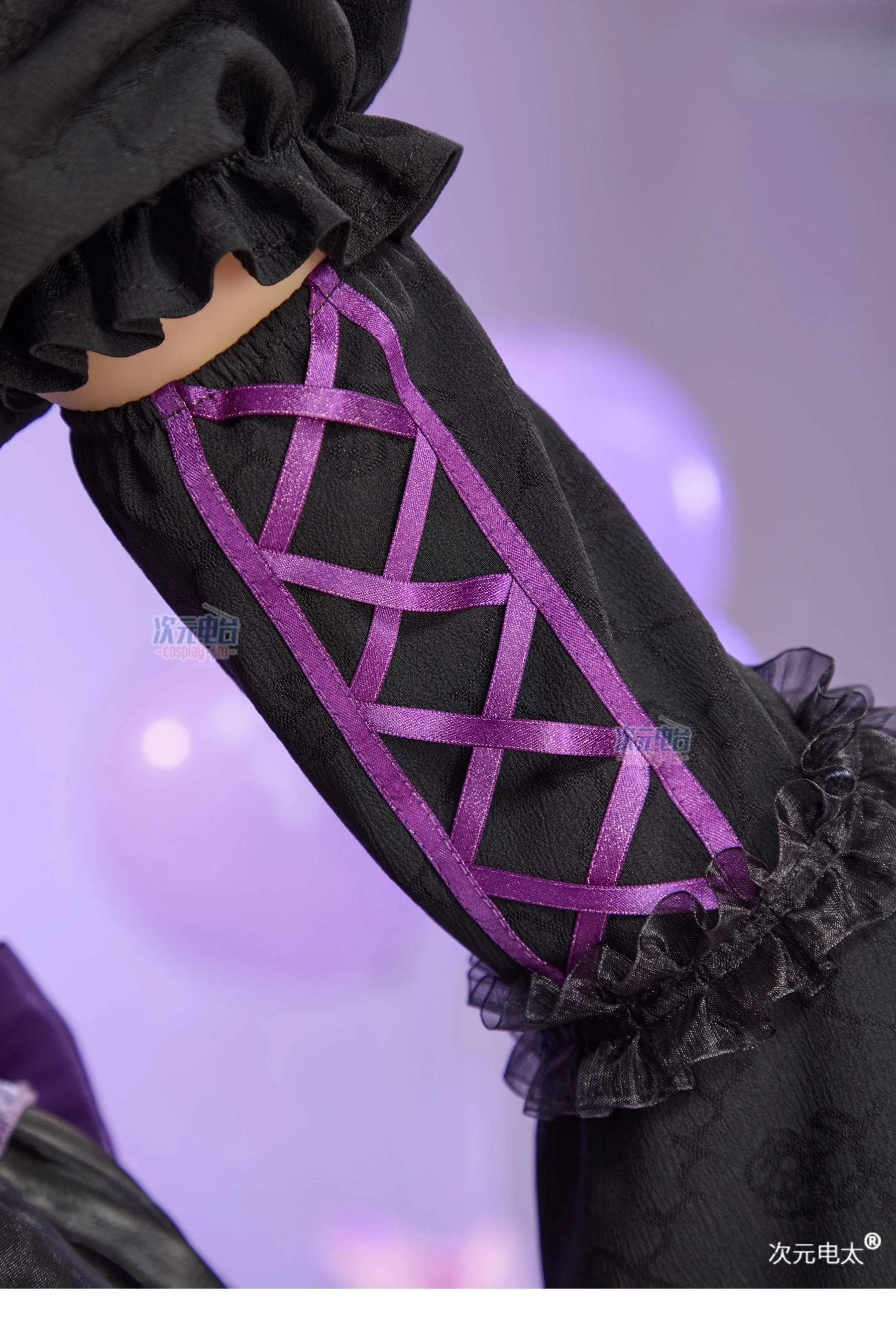 Anime Kuromi Cosplay The little witch Costume Halloween Carnival Sweet Lolita Dress Hat Accessories Socks Prop Kuromi Gothic Set
