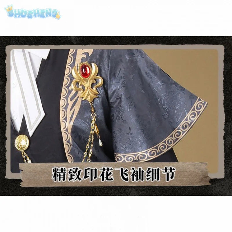 Identity Ⅴ Freddy Riley Lawyer The weight of justice Cosplay Costume Halloween New Fashionable Coat Shirt Vest Tie Prop Man Set