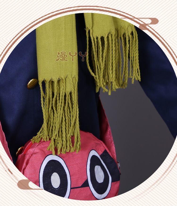 Anime Bungou Stray Dogs Yumeno Kyusaku Cosplay Costume and Doll Toy Hat Backpack Scarf Full Set Custome Made