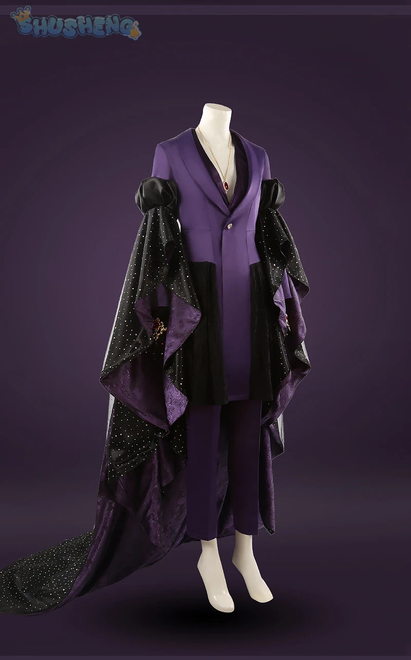 Game Twisted Wonderland Cosplay Vil Schoenheit Costume Tail necklace gloves purple gorgeous sexy dress Halloween uniform XS-XXXL