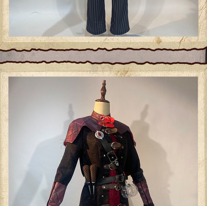 Identity V Aesop Carl Exorcist Cosplay Costume Embalmer Uniform Halloween Carnival Party Christmas Play Role Clothing