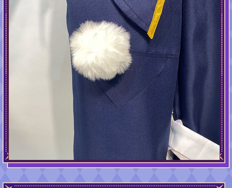 Game Identity V Mercenary Naib Subedar Cosplay Costume Fancy Blue Party Suit Halloween Carnival Uniforms Custom Made