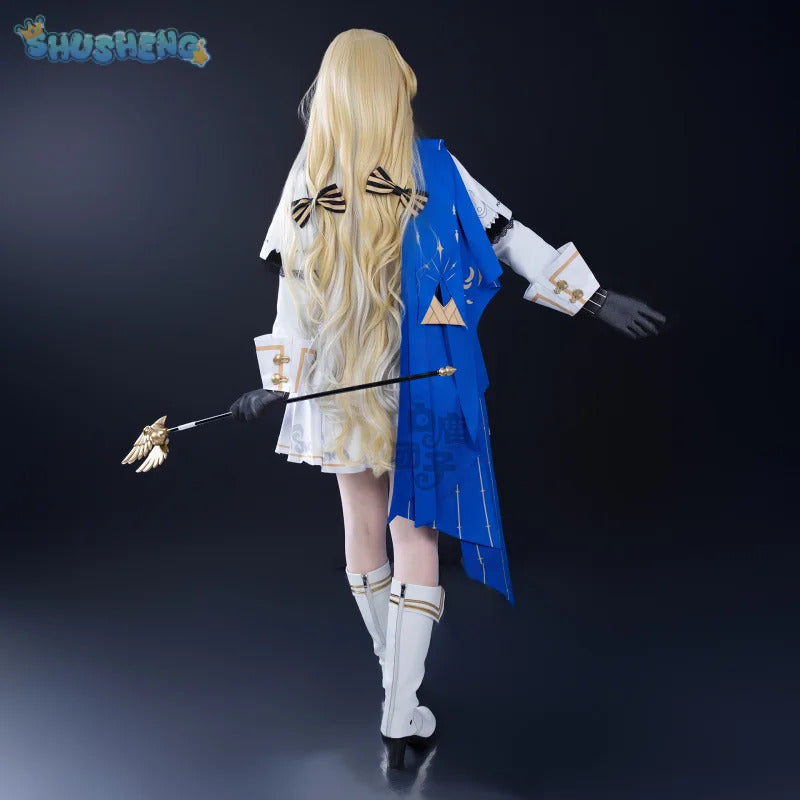 Shusheng-N Game Wuthering Waves Phoebe Cosplay Costume Hat wig dress gloves accessories props set Halloween carnival sweet Woman uniform