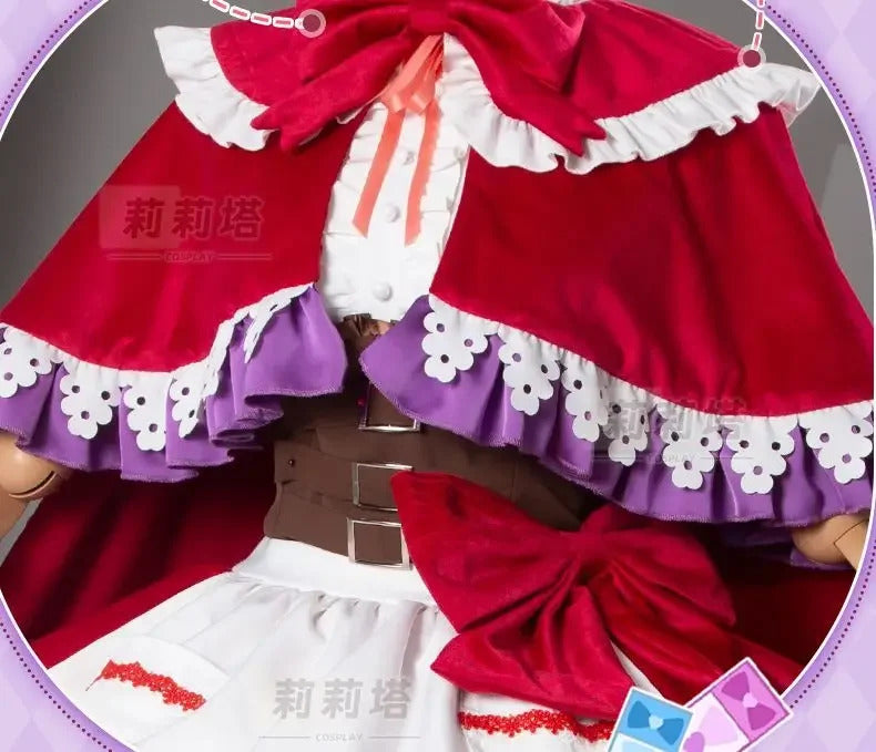 Manaka Laala cosplay 10th Anniversary Christmas red lolita dress Anime Pripara costume party gift girl accessories sweet new set