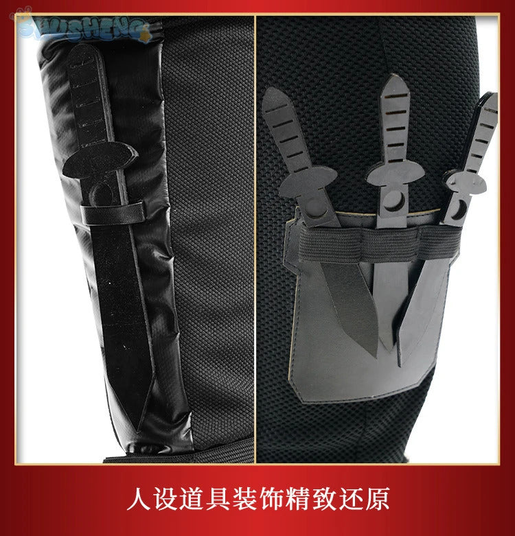 The Boys Season 2 Black Noir Cosplay Costume Black Jumpsuit Halloween Carnival Superhero Battle Noir Outfit Adult Men Helmets