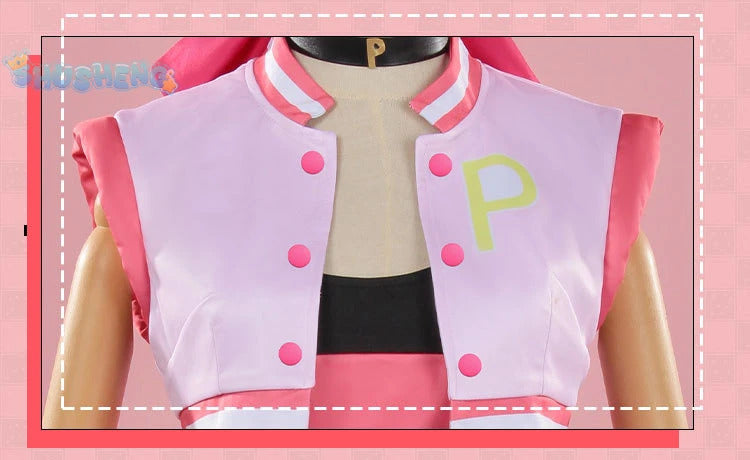 Powerpuff cos Girls Blossom Bubbles Buttercup Cosplay clothing Sweet Loli Hair accessories gloves props Halloween Uniform S-XXXL