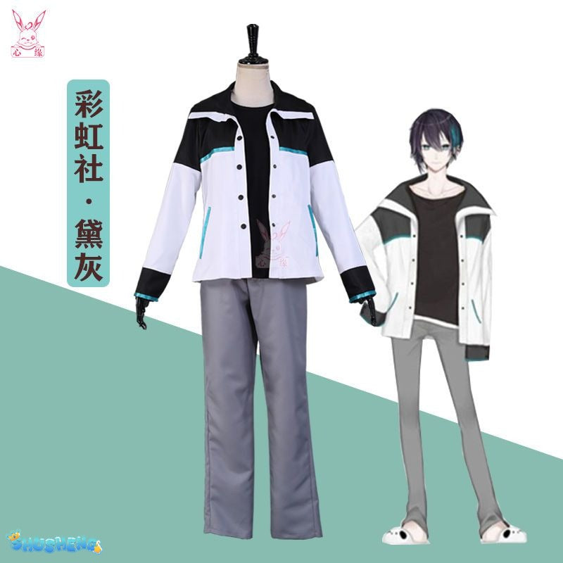Mayuzumi Kai Cosplay Costume Fancy Outfits Top Pants Coat Vtuber Clothing Halloween Carnival Uniforms Custom Made