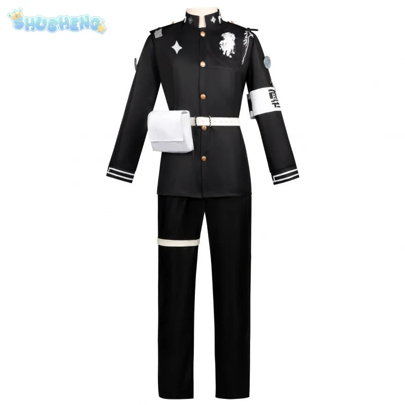 Amemiya Darumi Sizuhara Hiruko Sumino Takumi Omokage Yugamu The Hundred Line -Last Defense Academy cosplay Halloween costume set