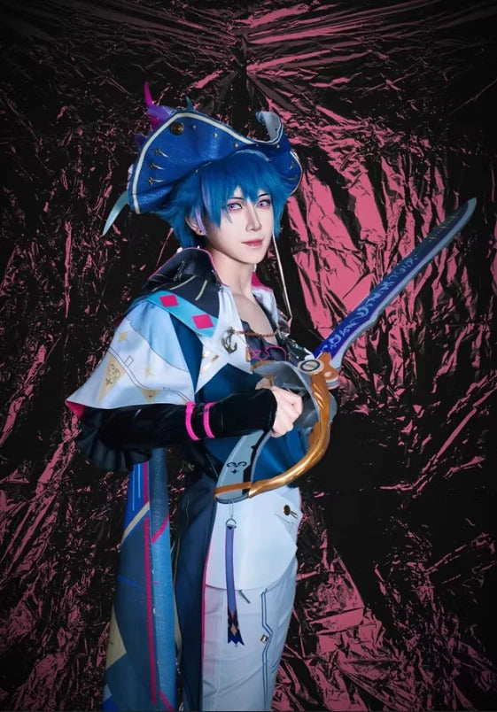 Game Wuthering Waves Brant Cosplay Costume Halloween party hat cloak wig prop set men women new handsome Brant uniform XS-XXXL