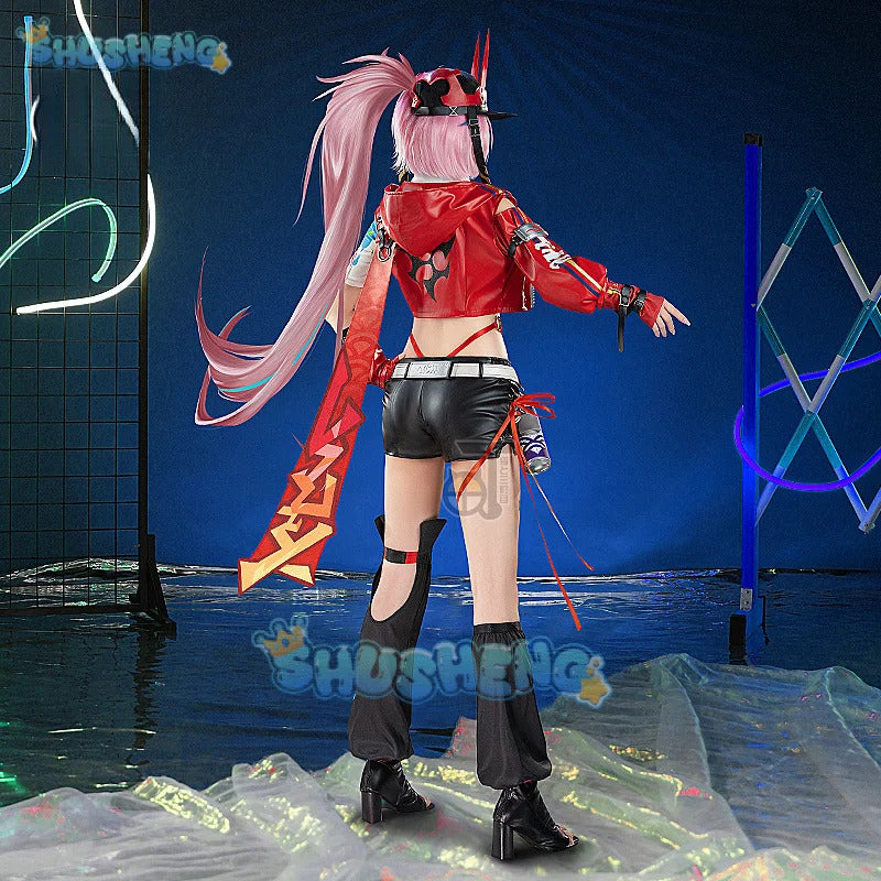 Honkai Star Rail Rappa Cosplay Costume Uniform Hat Jacket Shorts Galaxy Ranger Props Halloween Party Women Accessory Shusheng