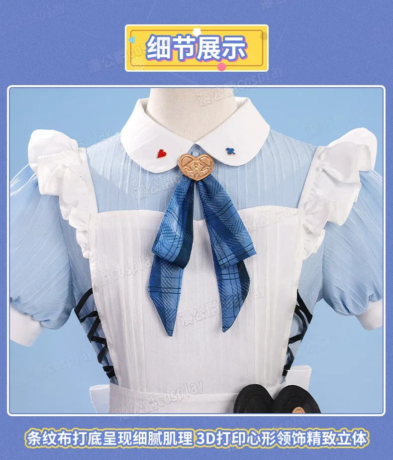 LoveLive μ's X GIGO Full Set Cosplay Concert Costume Maid Uniform Halloween Carnival Party Christmas Play Role Clothing