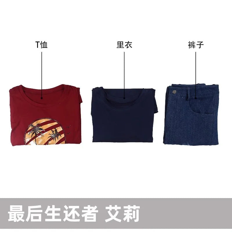 2025 New Ellie Movie The Last of Us Airi Cosplay Costume Halloween outfits Women Men Clothing Pants T-shirts full set uniform