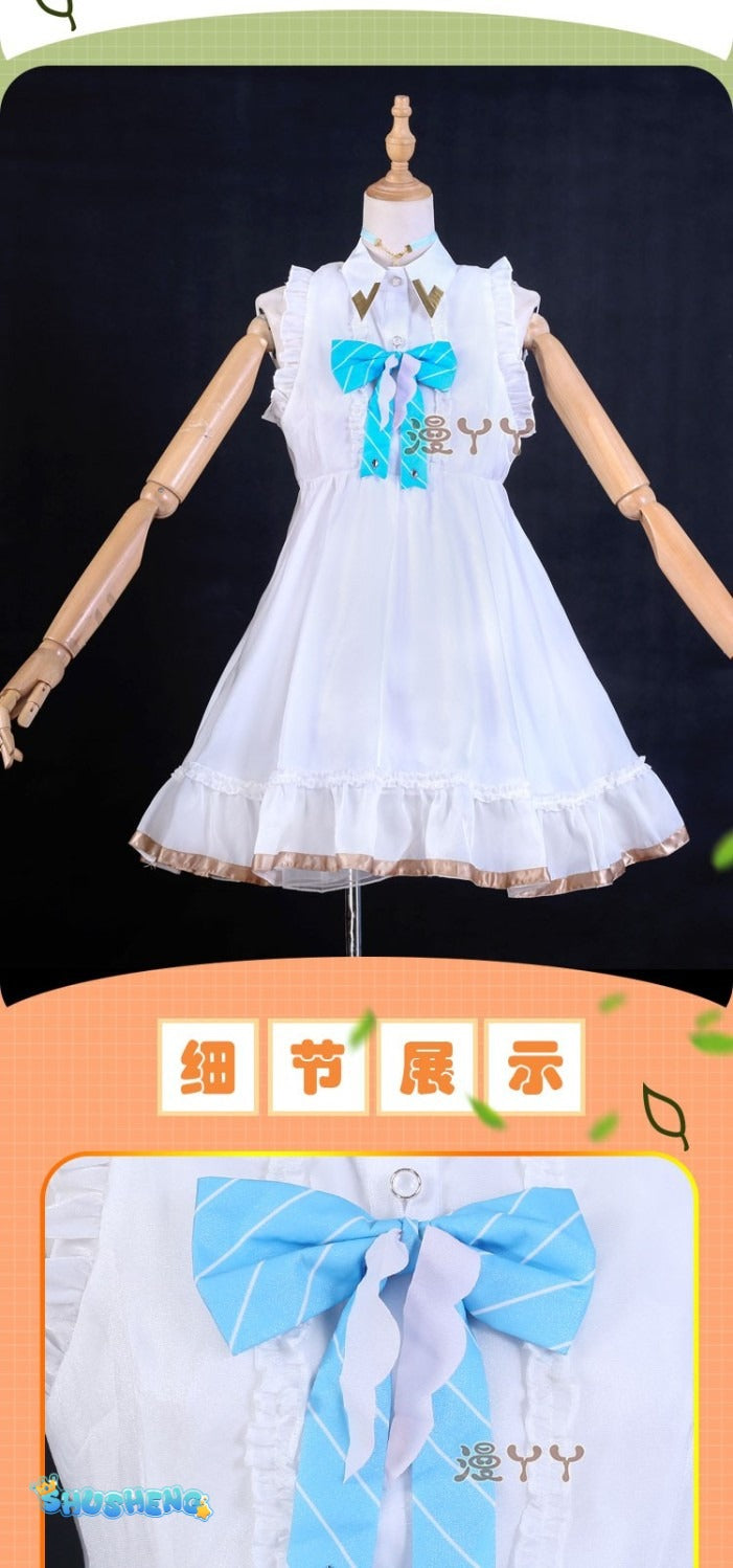 Anime VTuber Kagura Nana Cosplay Costume Artist Skin Sweet Lovely Uniform Dress Carnival Party Role Play Clothing New