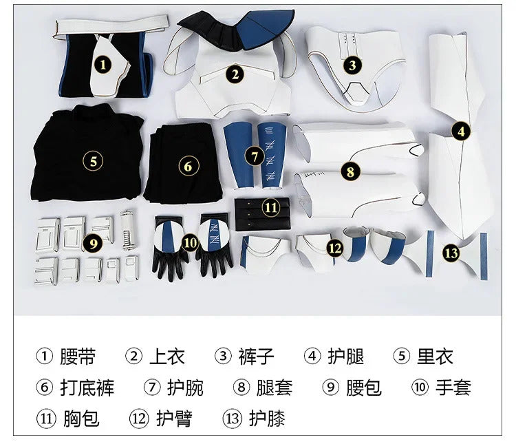 Captain Rex CT-7567 Movie Star Cosplay Costume Helmet shoes gloves waist bag prop set Halloween men women fantasy New uniform