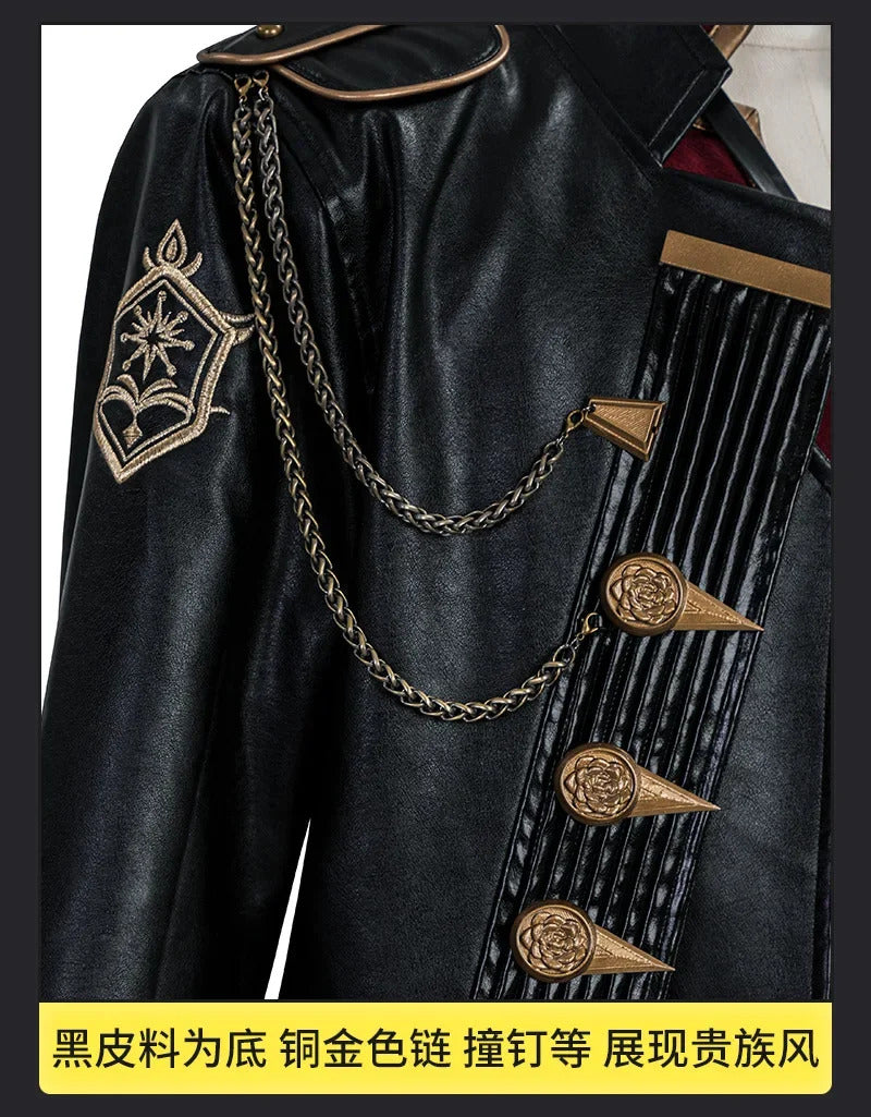 Final Fantasy XIV Lucian Prince's Attire Cosplay Costume Seneschal Prince Set Uniform Halloween Carnival Party Clothing