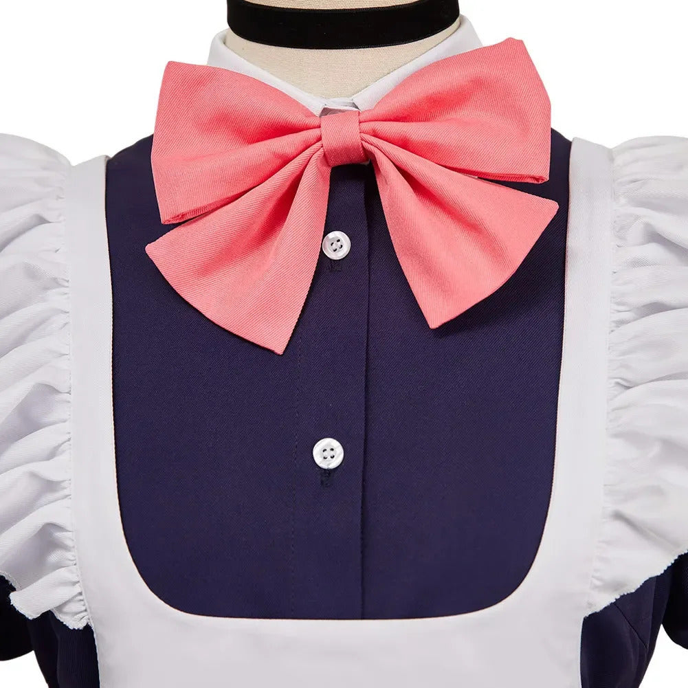 Anime DAN DA DAN Ayase Momo cosplay costume Halloween party sweet woman Lolita dress wig props maid uniform set