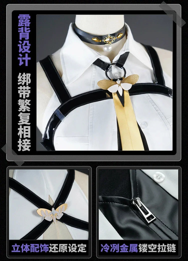 Game Zenless Zone Zero Evelyn Chevalier Cosplay Costume Uniform Halloween Carnival Party Christmas Play Role Clothes Clothing