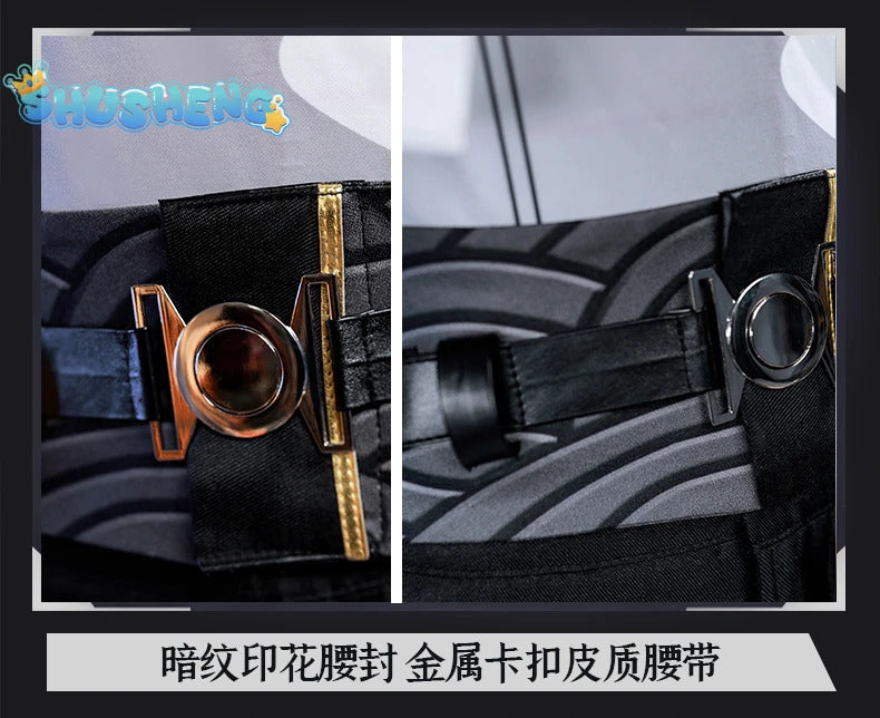 Wuthering Waves Rover Cosplay Costume Wig Male Uniform Main Character Resonator Necklace Halloween Party Women Men Props