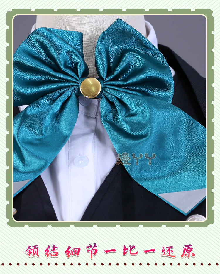 Eli Clark Cosplay Seer Game Identity Ⅴ costume Halloween Party Fashion Cloak Eyemask Tie Accessories Uniform Woman Man Set
