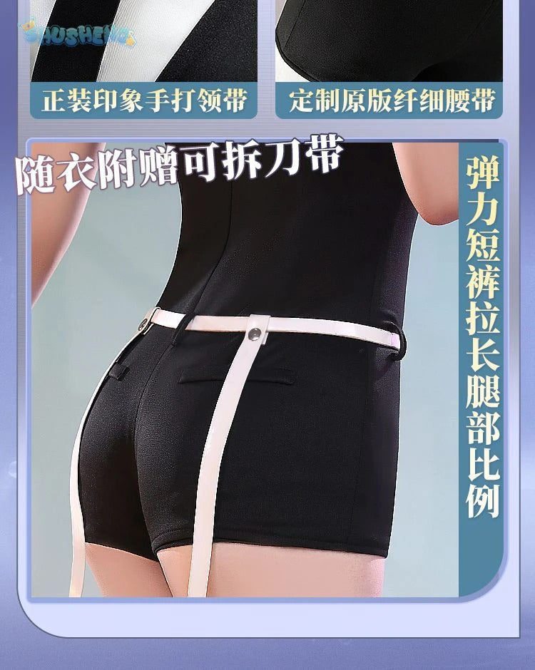 Phosphophyllite Antarcticite Land of the Lustrous Men Women Cosplay Costume Wig Tie Jumpsuit Outfit Uniform Belt
