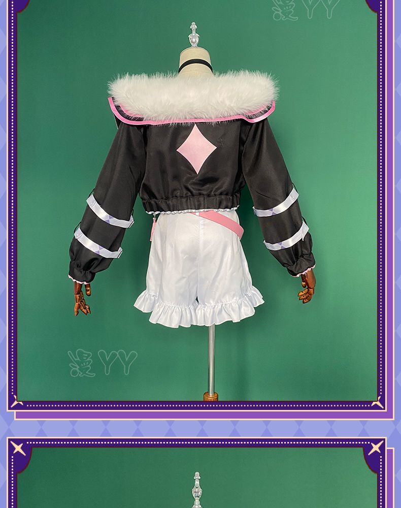 YouTuber VTuber Mococo Abyssgard Cosplay Costume Party Suit Top Skirts Halloween Uniform Anime Clothing Custom Made Shoes