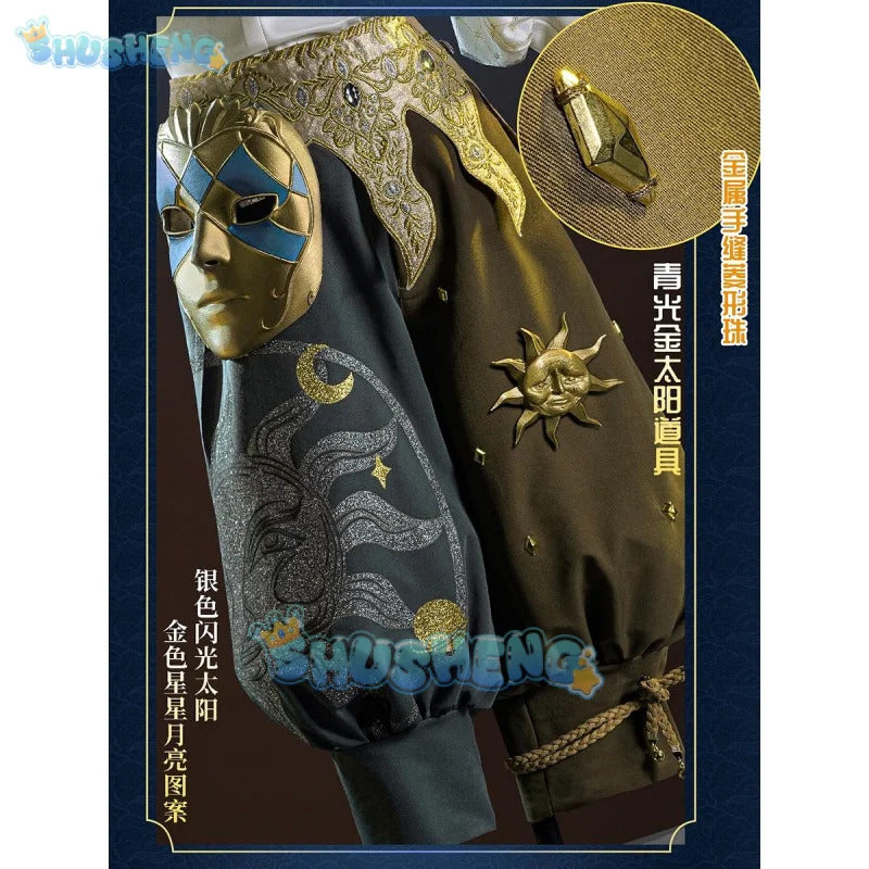 Game Identity ⅤJoker Weeping Clown Cosplay Costume The Extinguished Sun Uniform Halloween Carnival Party Play Role Clothing
