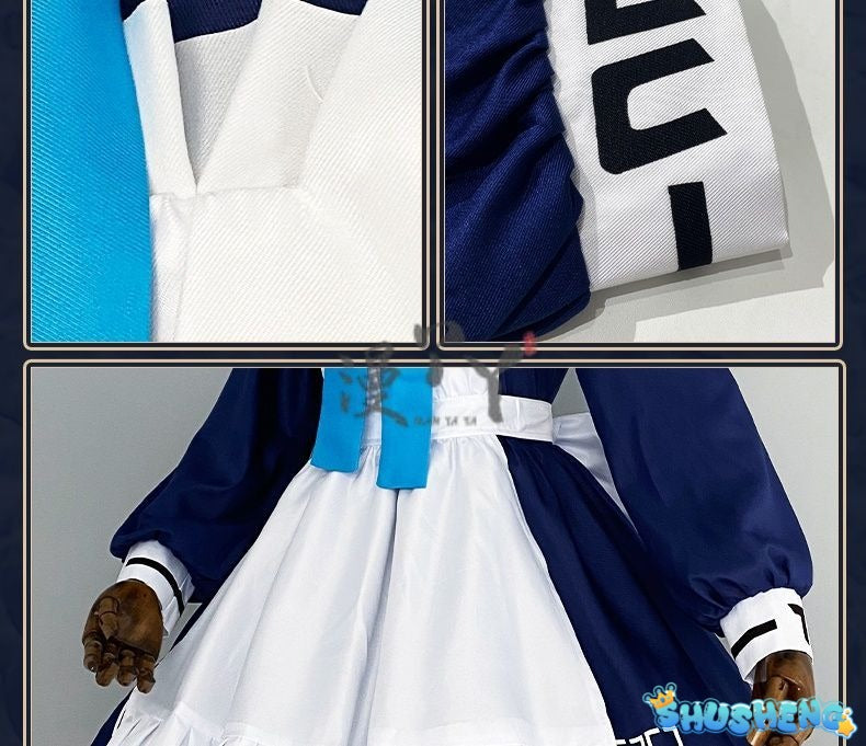 Anime Game Blue Archive Cosplay Saiba Midori Saiba Momoi Costume Maid Uniform Lolita Cat Ears Tail For Halloween Customized