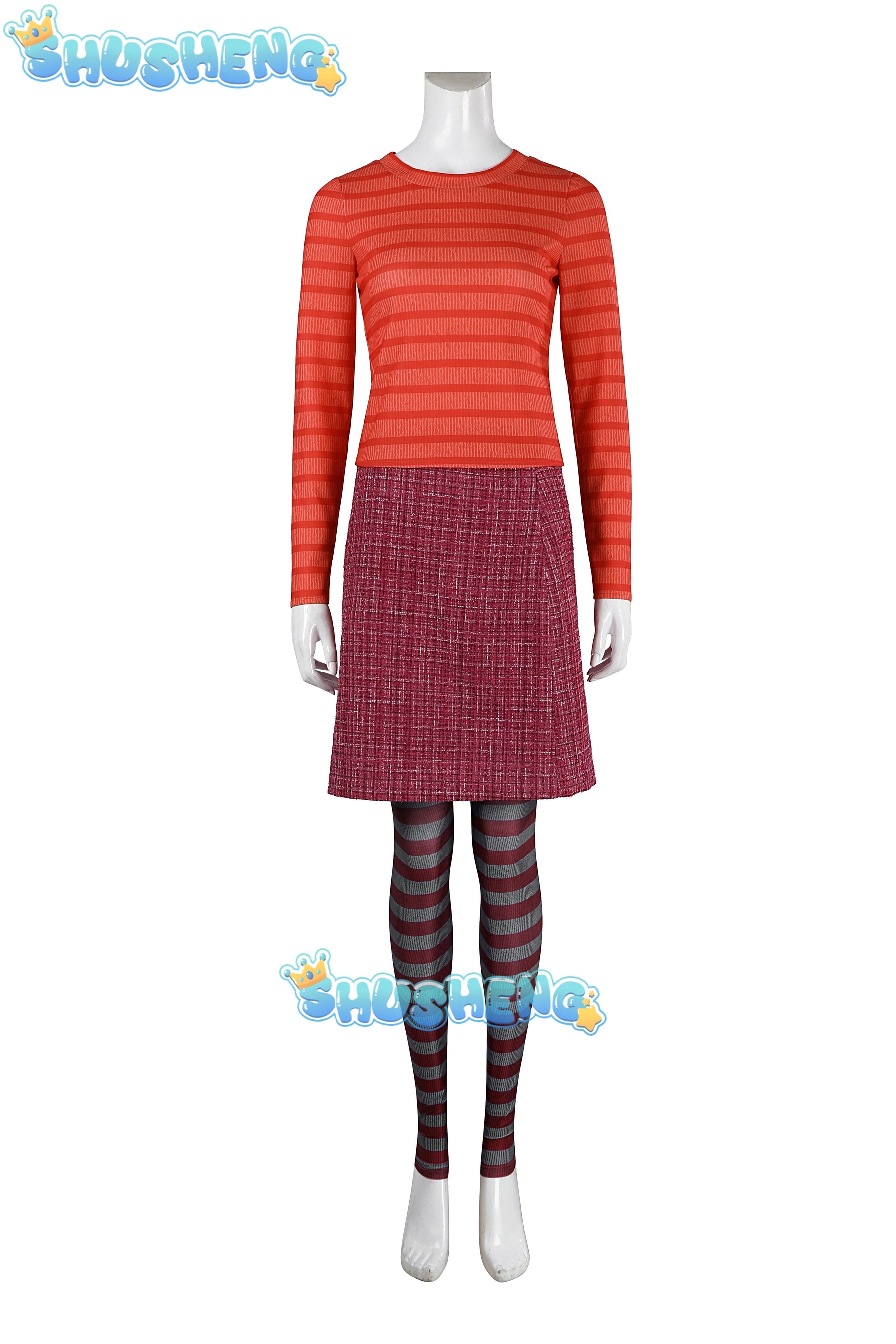 Movie Coraline The Secret Cosplay Costume Coraline Dress with Wybie Lovat Hoodie Jacket Coat Raincoat Halloween Suit