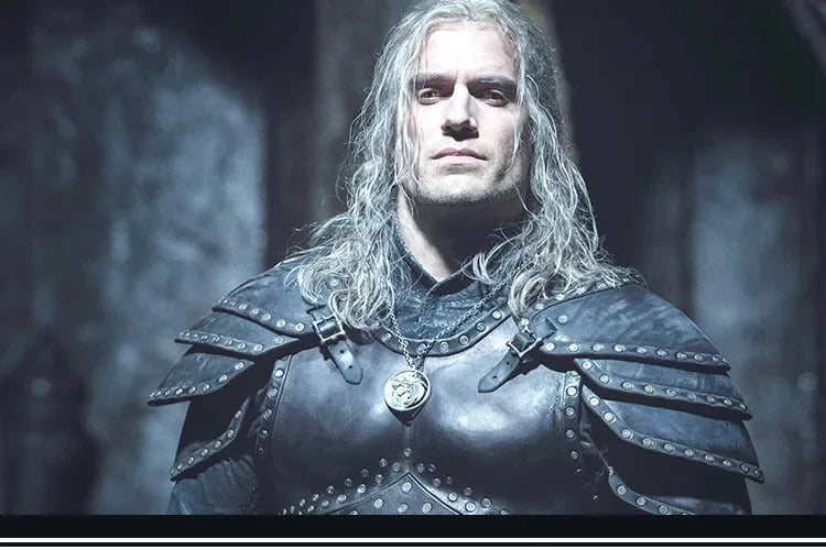 Witcher 3:Wild Huntc Geralt Cosplay Geralt Costume Handsome leather men set accessories props complete Halloween party uniform