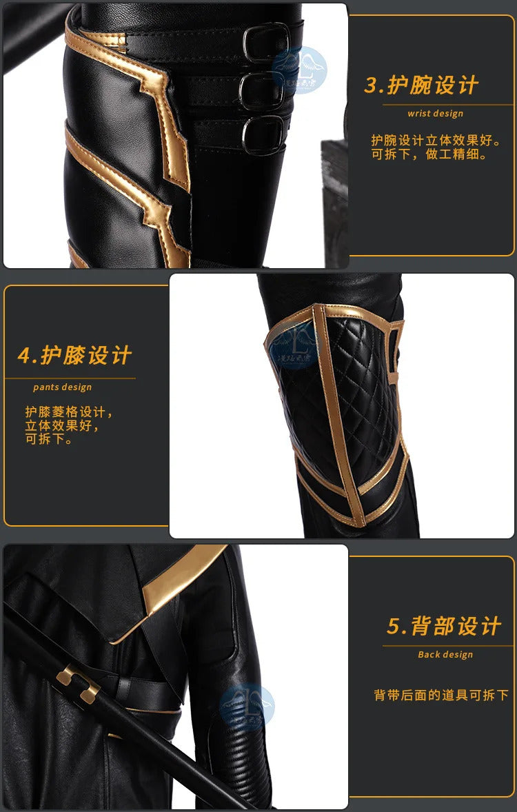 Superhero Hawkeye Cosplay Ronin Costume Shoes masks Thanos Outfits Hoodie Luxious Uniforms Party Carnival for Adult Men Any Size