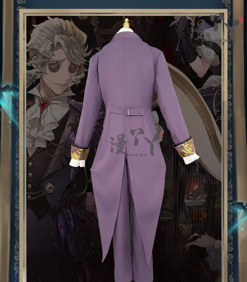 Composer Frederick Kreiburg Cosplay Costume Identity V Game Suit Uniform Cosplay Costume Halloween Party Role Play Outfit Men