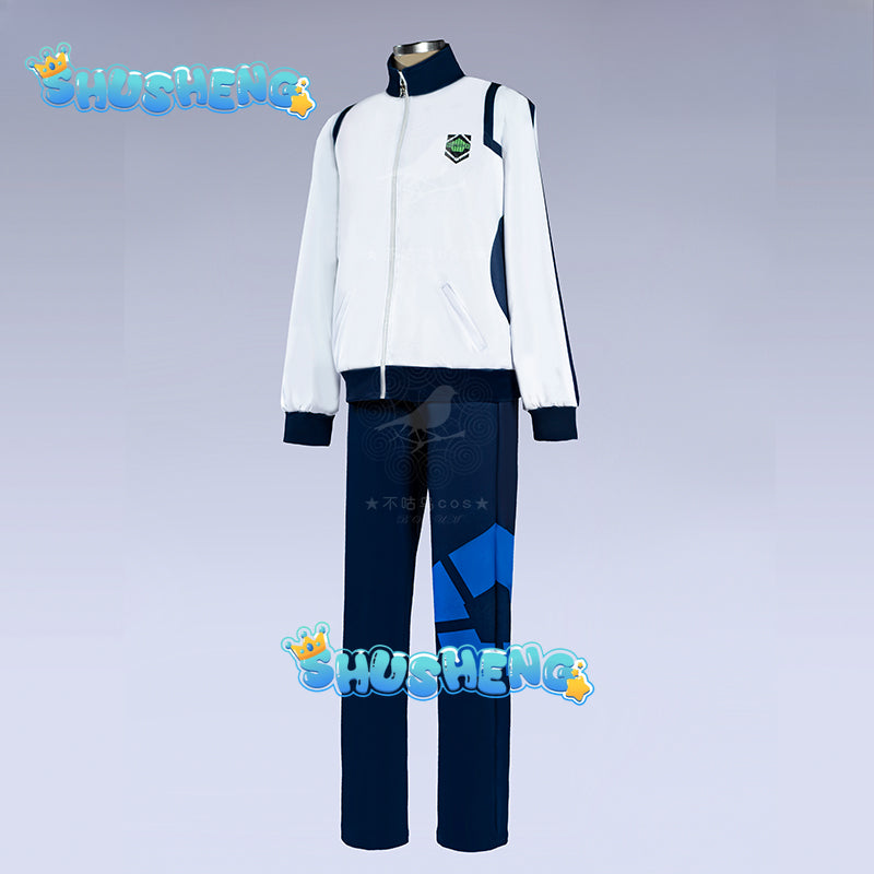 Blue Lock Reo Nagi Bachira Isagi Chigiri Cosplay Costume Zip Sportswear Tracksuit Sweatshirt Hoodie Halloween Carnival Clothes