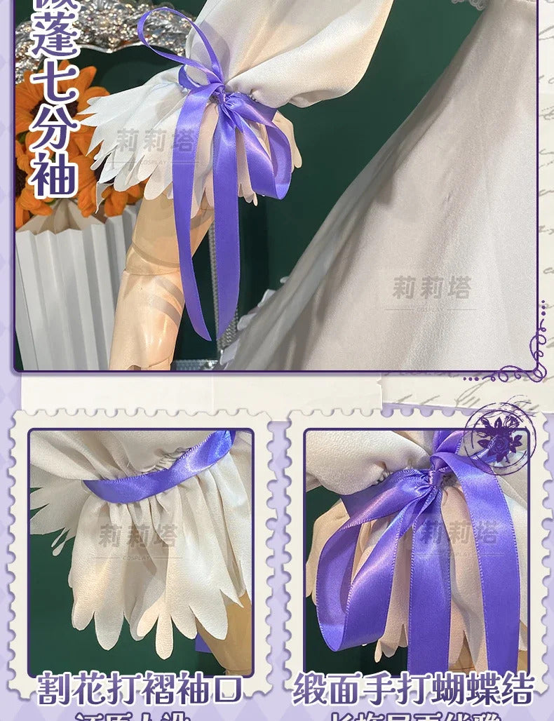 In stock Game Identity Ⅴ Vera Nair cospaly Perfumer Costume Sweet Lolita Princess Dress Hat Set Party Christmas Girl Uniform