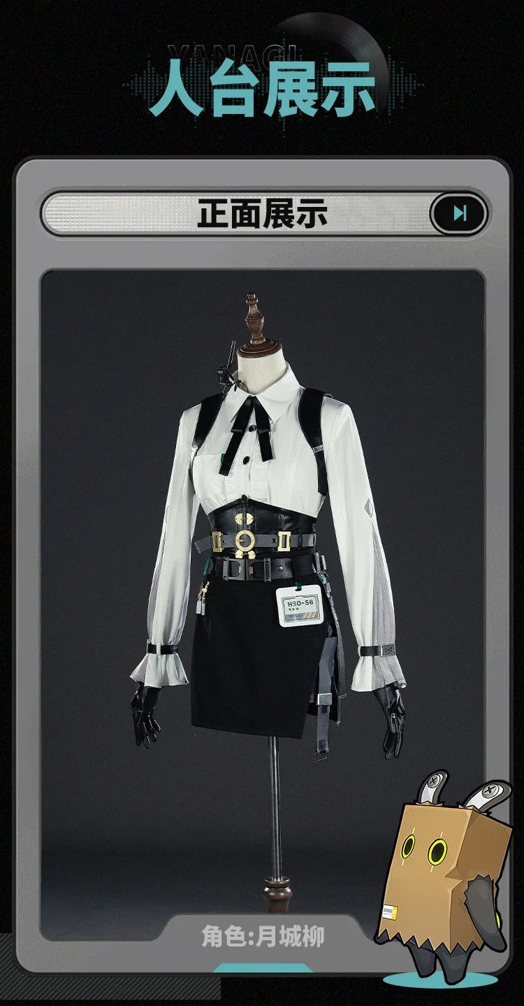 Game Zenless Zone Zero Tsukishiro Yanagi Cosplay Costume Uniform Halloween Carnival Party Christmas Play Role Clothes Clothing