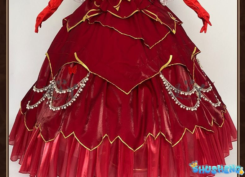 Identity V Specimen Gallery Bloody Queen Official Cosplay Costume Women's Long Dress Game Full Of Suit Character Roleplay Outfit