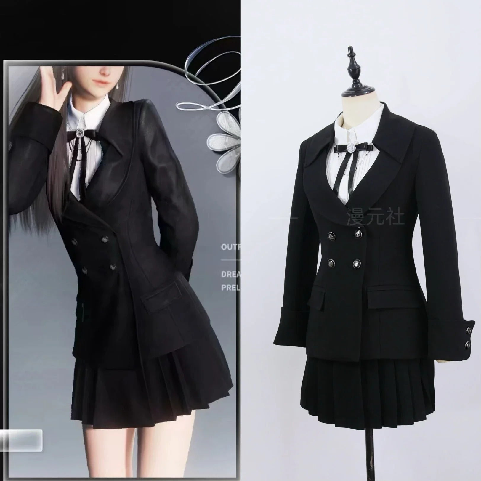 Game Love And Deepspace Heroines Cosplay Costume Encountering Qimeng Uniform Halloween Party Women Carnival Outfit