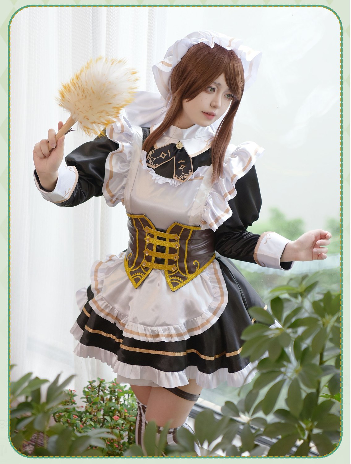 Game Identity V Gardener Emma Woods Steampunk Maid Cosplay Costume Maid Dress For Girls Halloween Costume