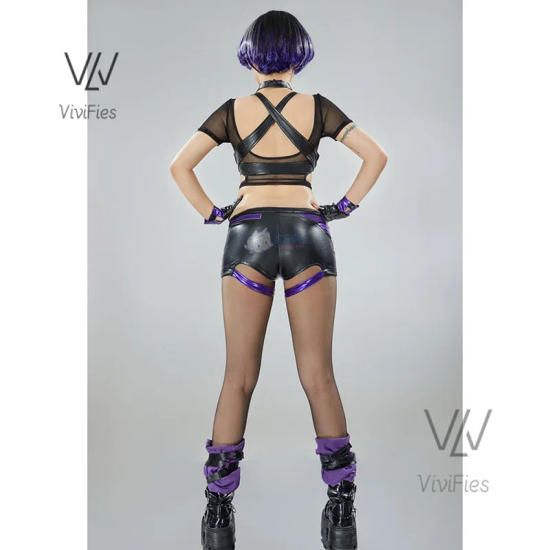 Game Tekken 8 Ling Reina Cosplay Fantasia Costume Disguise for Adult Women Tops Shorts Outfits Halloween Carnival Party Clothes