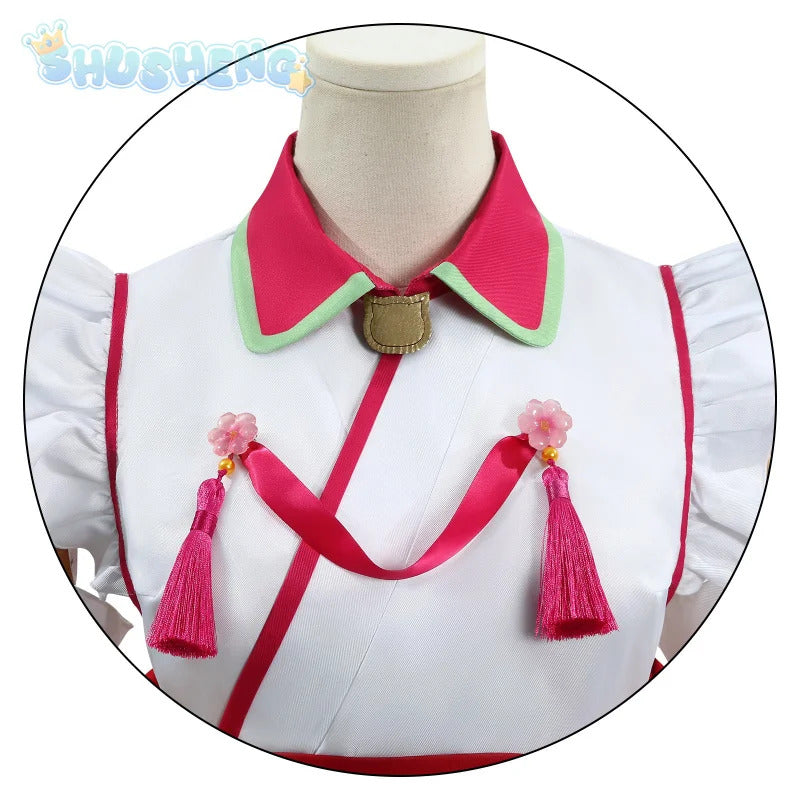 Virtual VTuber Sakura Miko Cosplay Hololive miko Costume Sexy Lolita maid dress wig prop set girls party Christmas gift elite