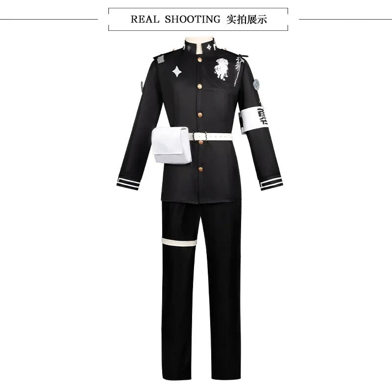 Amemiya Darumi Sizuhara Hiruko Sumino Takumi Omokage Yugamu The Hundred Line -Last Defense Academy cosplay Halloween costume set