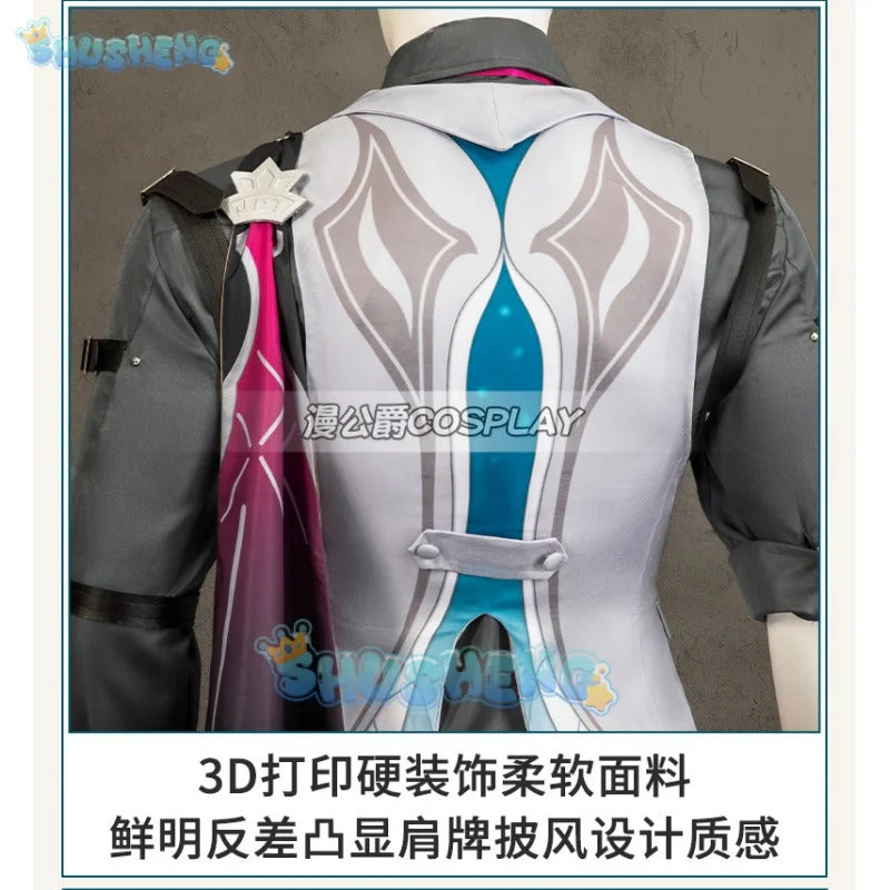 Gallagher Cosplay Game Honkai: Star Rail Costume Fashion Handsome Uniform Suit Halloween Carnival Party Outfit Men XS-3XL